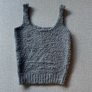 SKIMS Gray Knit Women's Top